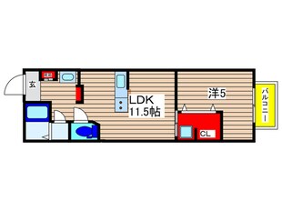 仮)Like作草部セカンドの物件間取画像